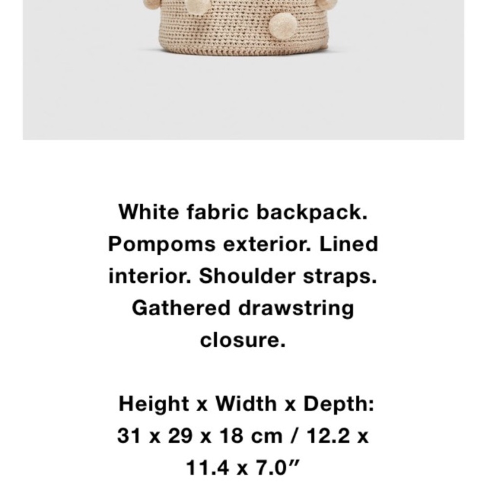 Zara handmade pompom backpack blogger fav - Picture 8 of 8